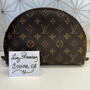Louis Vuitton Monogram Dome Pouch in Brown and Gold